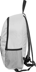 Backpack made of recycled polyester, white