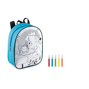 Backpack with 5 markers