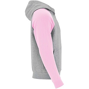 Badet kids two-tone hoodie, heather grey