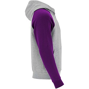 Badet kids two-tone hoodie, heather grey