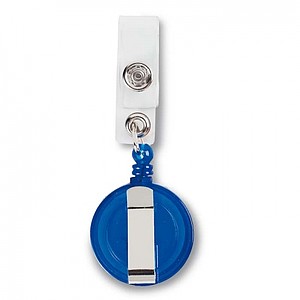 Badge holder, blue