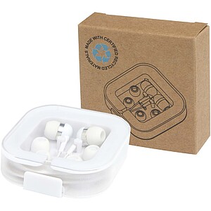 Baekdu wired Type-C headset with recycled plastic storage box, white