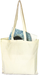 Bag with long handles, NaturalKhaki