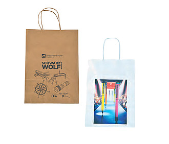Bags with digital flex print