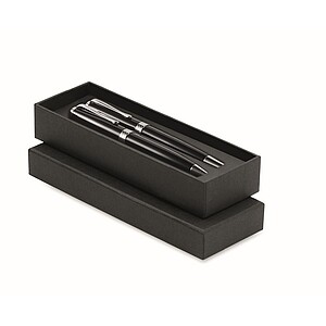 Ball pen and roller set, black