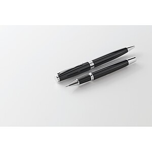 Ball pen and roller set, black