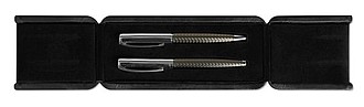 Ball pen set in box, titanium