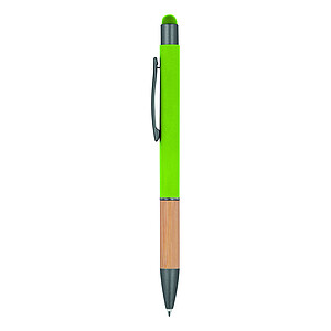 Ball pen with bamboo grip zone