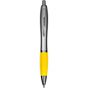 Ball pen with satin finish, yellow