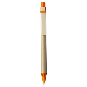 Ballpen with card barrelOrange