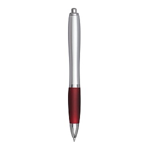 Ballpoint pen, silver|bordeaux