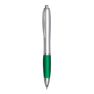 Ballpoint pen, silver|green