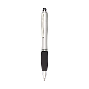 Ballpoint pen "Sway Touch" with touch screen point at the end, blue ink,colour silver