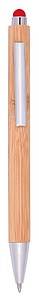 Bamboo ballpen TOUCHY, red