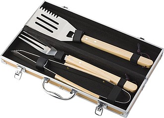 Bamboo barbecue set
