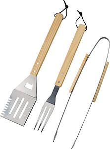 Bamboo barbecue set