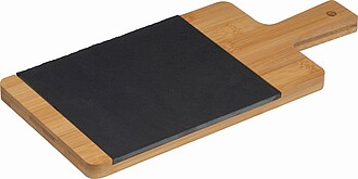 Bamboo board with slate insert
