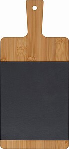 Bamboo board with slate insert