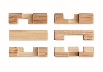 Bamboo brain teaser puzzle