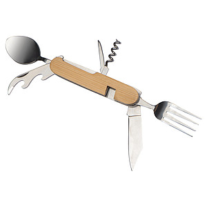 Bamboo camping cutlery