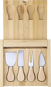 Bamboo cheese board Zea, brown