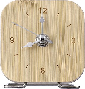 Bamboo clock Jenny, brown