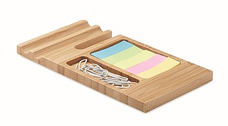 Bamboo desk phone stand