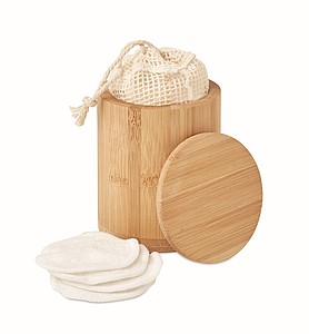 Bamboo fibre cleansing pad set