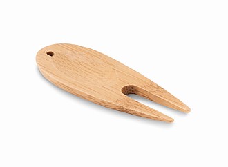Bamboo golf divot tool
