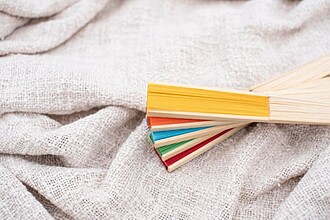 Bamboo hand held fan Elio