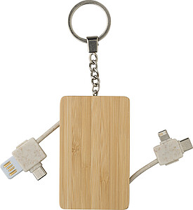 Bamboo keychain Bianca