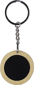 Bamboo keychain Gene, black