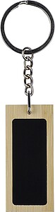 Bamboo keychain Geoffrey, black