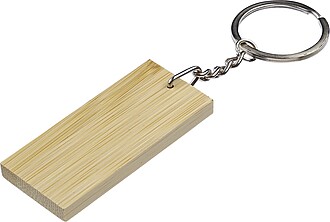 Bamboo keychain Geoffrey, black