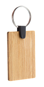 bamboo keyring, rectangle