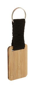 bamboo keyring, rectangle
