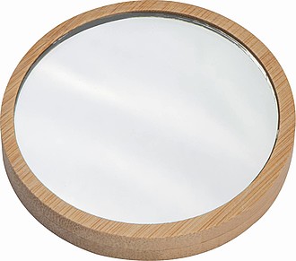 Bamboo makeup mirror