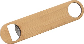 Bamboo-metal bottle opener