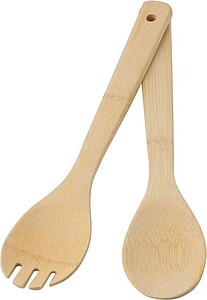 Bamboo salad cutlery Elara