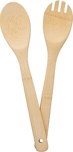 Bamboo salad cutlery Elara