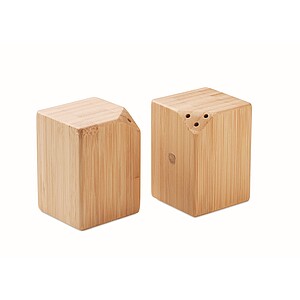 Bamboo salt & pepper set, wood