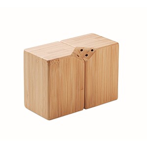 Bamboo salt & pepper set, wood