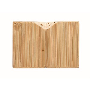 Bamboo salt & pepper set, wood