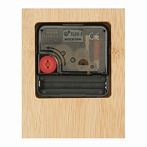 Bamboo table clock, brown