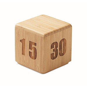 Bamboo twist snooze timer, wood