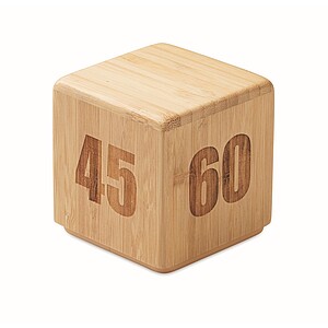 Bamboo twist snooze timer, wood