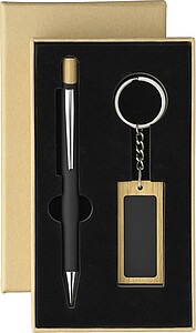 Bamboo writing set Zaid, black