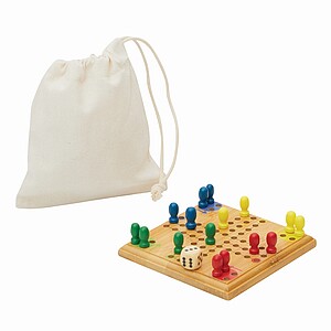 Bambus Game Set Ludo, brown
