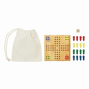 Bambus Game Set Ludo, brown