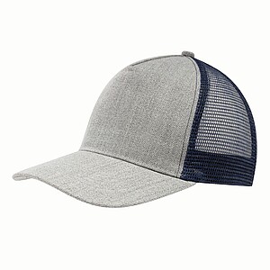 Baseball-Cap,5 Pan"Casual fit"grey/nav